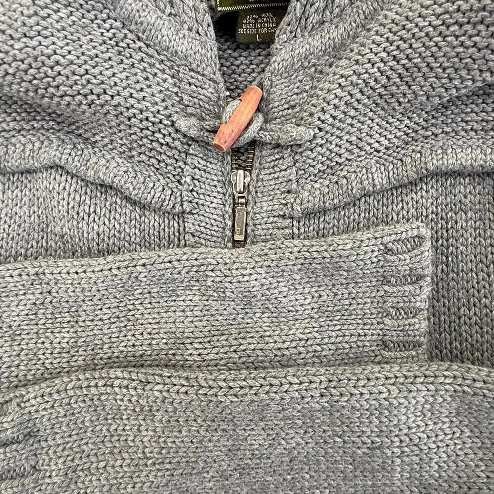 Eddie-bauer Men's Grey and Blue Jumper